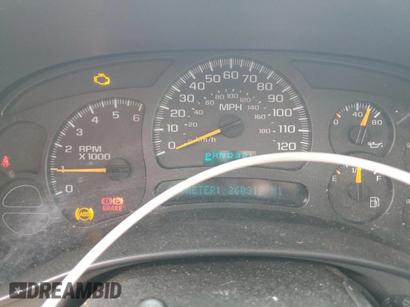 2005 Chevrolet Suburban LS with VIN 3GNEC16Z45G192705, listed as a Copart auction lot 79030794 with 260,312 mi miles and Salvage title. Bid and sale history available at DreamBid. Image 9.