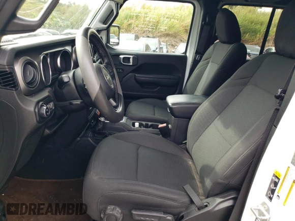 2021 Jeep Gladiator Sport S with VIN 1C6HJTAG9ML617423, listed as a Copart auction lot 56595205 with 13,250 mi miles and Salvage title. Bid and sale history available at DreamBid. Image 7.