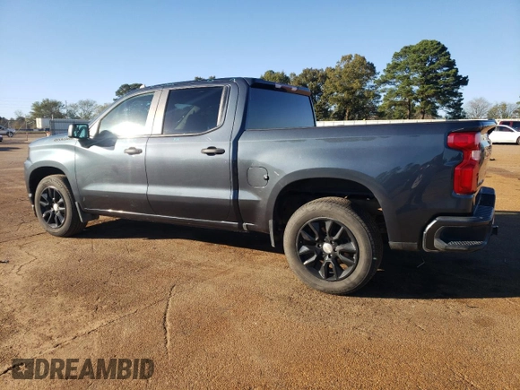 2020 Chevrolet Silverado 1500 Custom with VIN 3GCPWBEK9LG229263, listed as a Copart auction lot 80705084 with 79,688 mi miles and Clean Title. Bid and sale history available at carsss.com. Image 2.