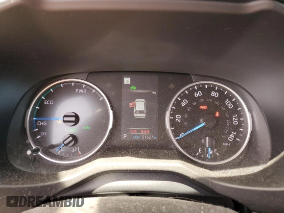 2022 Toyota RAV4 Hybrid SE with VIN 4T3T6RFV1NU068605, listed as a Copart auction lot 53846785 with 51,627 mi miles and Salvage title. Bid and sale history available at DreamBid. Image 9.