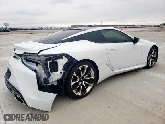 2021 Lexus LC 500h with VIN JTHBP5AY8MA104403, listed as a Copart auction lot 59272235 with 14,425 mi miles and Salvage title. Bid and sale history available at DreamBid. Image 3.