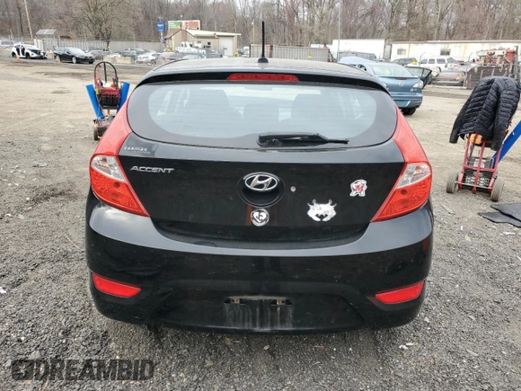 2014 Hyundai Accent GS with VIN KMHCT5AE7EU164871, listed as a Copart auction lot 51060725 with Not Provided miles and Salvage Title. Bid and sale history available at carsss.com. Image 6.