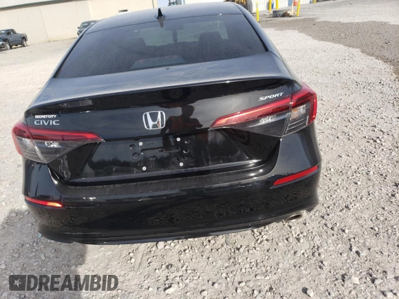 2024 Honda Civic Sedan Sport with VIN 2HGFE2F58RH522766, listed as a Copart auction lot 49450955 with 17,396 mi miles and Salvage Title. Bid and sale history available at carsss.com. Image 6.