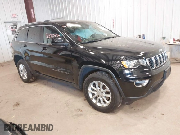 2021 Jeep Grand Cherokee Laredo X with VIN 1C4RJFAG0MC655489, listed as a IAAI auction lot 41886475 with 39,147 mi miles and . Bid and sale history available at DreamBid. Image 1.