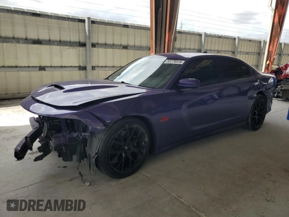 2019 Dodge Charger Scat Pack with VIN 2C3CDXGJ2KH633787, listed as a Copart auction lot 52279515 with 54,742 mi miles and Salvage Title. Bid and sale history available at DreamBid. Image 1.