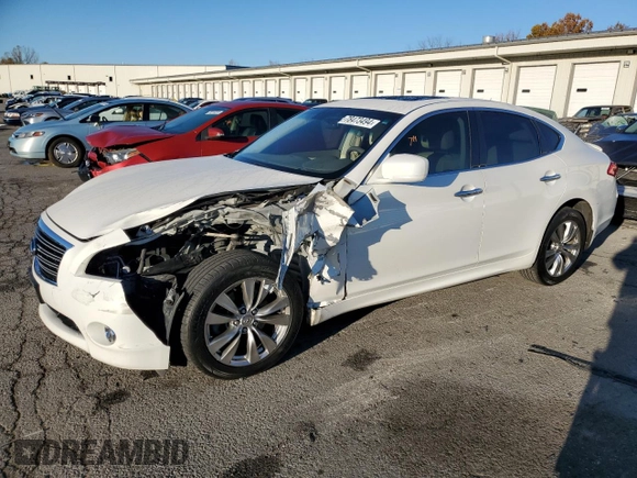 2012 Infiniti M with VIN JN1BY1AR3CM395120, listed as a Copart auction lot 78473494 with 126,159 mi miles and Salvage Title. Bid and sale history available at carsss.com. Image 1.