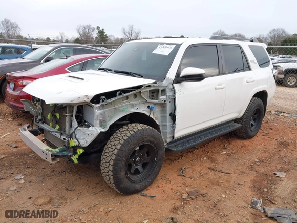2022 Toyota 4Runner TRD Off Road with VIN JTEPU5JRXN6042348, listed as a IAAI auction lot 41734665 with 55,725 mi miles. Bid and sale history available at carsss.com. Image 20.