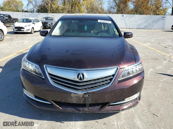 2014 Acura RLX Advance Pkg with VIN JH4KC1F91EC003294, listed as a Copart auction lot 78440374 with 96,114 mi miles and Salvage Title. Bid and sale history available at carsss.com. Image 5.