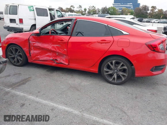 2019 Honda Civic Sport with VIN 2HGFC2F8XKH585650, listed as a IAAI auction lot 42043354 with 116,412 mi miles and . Bid and sale history available at DreamBid. Image 14.
