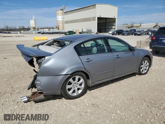2007 Nissan Maxima 3.5 SE with VIN 1N4BA41E07C843749, listed as a Copart auction lot 49958744 with 0 mi miles and Salvage Title. Bid and sale history available at carsss.com. Image 3.