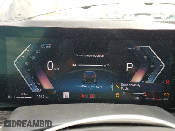 2025 BMW X5 sDrive40i z VIN 5UX13EU07S9X93779, wystawiony jako Copart lot #55974175 z przebiegiem 8 970 mil mil oraz Szkoda całkowita • Salvage title. Historia ofert i sprzedaży dostępna na DreamBid. Obrazek 9.
