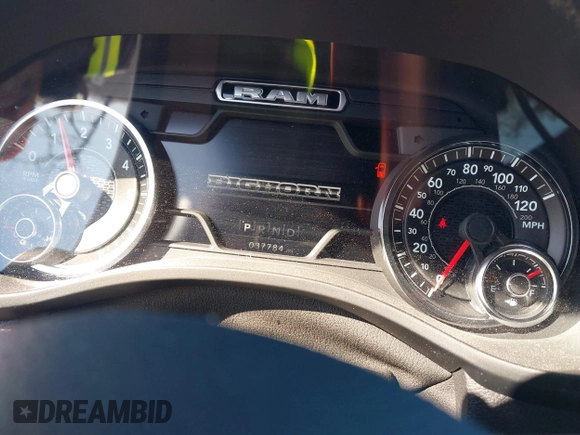 2021 Ram 1500 Big Horn with VIN 1C6SRFFT3MN677725, listed as a IAAI auction lot 41989636 with 37,784 mi miles and . Bid and sale history available at DreamBid. Image 5.