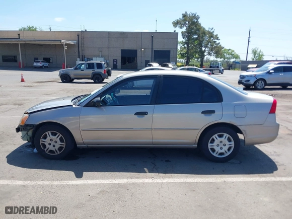 2001 Honda Civic LX with VIN 1HGES16591L002954, listed as a IAAI auction lot 42057695 with 238,849 mi miles. Bid and sale history available at carsss.com. Image 15.