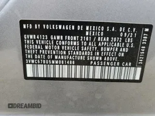 2021 Volkswagen Jetta S z VIN 3VWC57BU5MM081486, wystawiony jako Copart lot #53196475 z przebiegiem 35 940 mil mil oraz Szkoda całkowita • Salvage title. Historia ofert i sprzedaży dostępna na DreamBid. Obrazek 12.