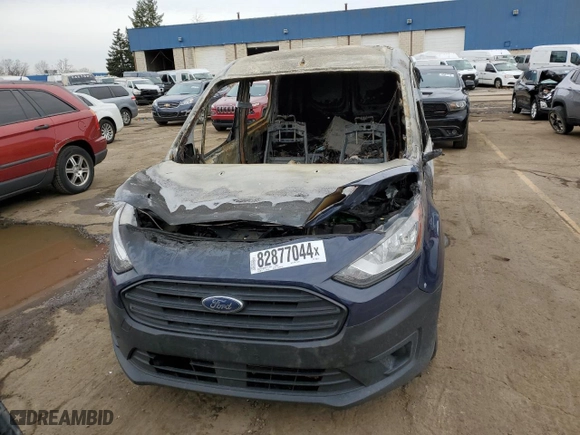 2021 Ford Transit Connect Van XL with VIN NM0LS7E70M1495268, listed as a Copart auction lot 82877044 with 0 mi miles and Non Repairable. Bid and sale history available at carsss.com. Image 5.
