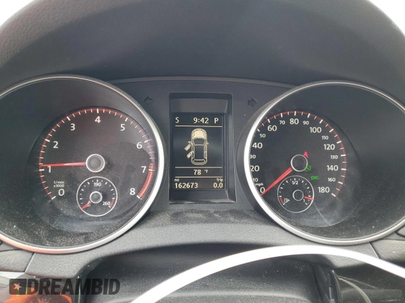 2013 Volkswagen GTI with VIN WVWHV7AJ7DW087435, listed as a Copart auction lot 51187985 with 162,673 mi miles and Salvage Title. Bid and sale history available at carsss.com. Image 9.