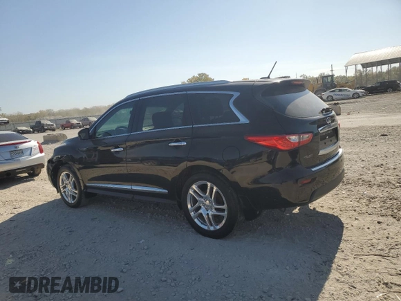 2013 Infiniti JX35 with VIN 5N1AL0MM6DC349396, listed as a Copart auction lot 77467094 with 147,135 mi miles and Clean Title. Bid and sale history available at carsss.com. Image 2.