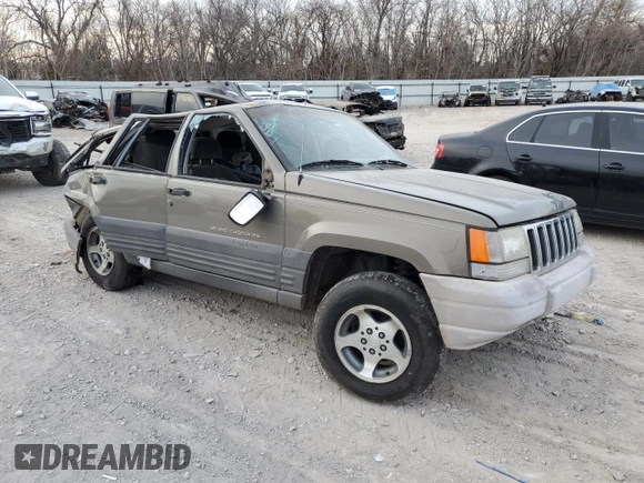 1996 Jeep Grand Cherokee Laredo with VIN 1J4FX58S0TC190128, listed as a Copart auction lot 42830345 with 0 mi miles and Salvage Title. Bid and sale history available at carsss.com. Image 4.