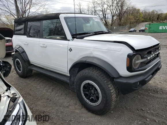 2024 Ford Bronco Outer Banks with VIN 1FMEE8BP1RLA50798, listed as a Copart auction lot 54117355 with 8,182 mi miles and Salvage title. Bid and sale history available at DreamBid. Image 4.