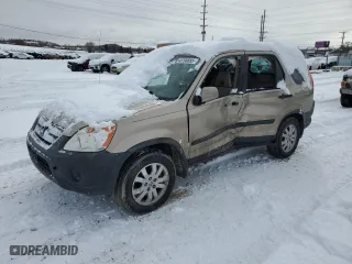 2005 Honda CR-V EX with VIN JHLRD78875C011360, listed as a Copart auction lot 45798665 with 243,679 mi miles and Salvage Title. Bid and sale history available at carsss.com. Image 1.