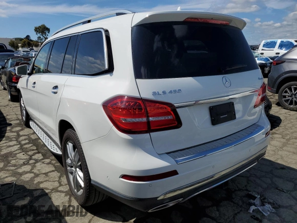 2017 Mercedes-Benz GLS 450 with VIN 4JGDF6EE2HA969047, listed as a Copart auction lot 50486924 with 53,350 mi miles and . Bid and sale history available at DreamBid. Image 2.