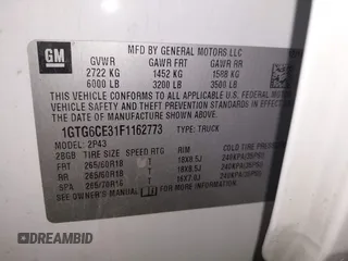 2015 GMC Canyon 4WD SLT с VIN 1GTG6CE31F1162773, выставлен на аукционе IAAI как лот 42489212 с пробегом 97 850 миль миль и . История ставок и продаж доступна на DreamBid. Изображение 9.