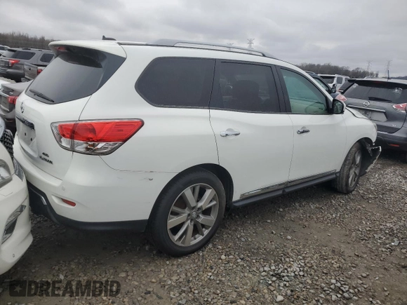 2014 Nissan Pathfinder SV with VIN 5N1AR2MM1EC640920, listed as a Copart auction lot 42110905 with Not Provided miles and Salvage Title. Bid and sale history available at carsss.com. Image 3.