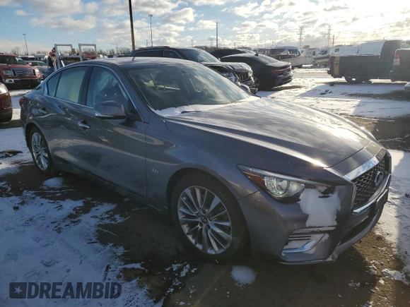2019 Infiniti Q50 3.0t LUXE with VIN JN1EV7AR4KM552600, listed as a Copart auction lot 84406484 with 48,506 mi miles and Clean Title. Bid and sale history available at carsss.com. Image 4.