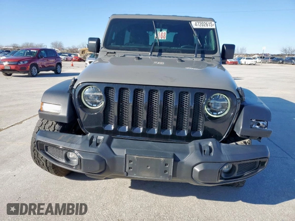 2021 Jeep Wrangler Unlimited Sport S with VIN 1C4HJXDG4MW699376, listed as a Copart auction lot 47202615 with 57,192 mi miles and Salvage Title. Bid and sale history available at DreamBid. Image 5.