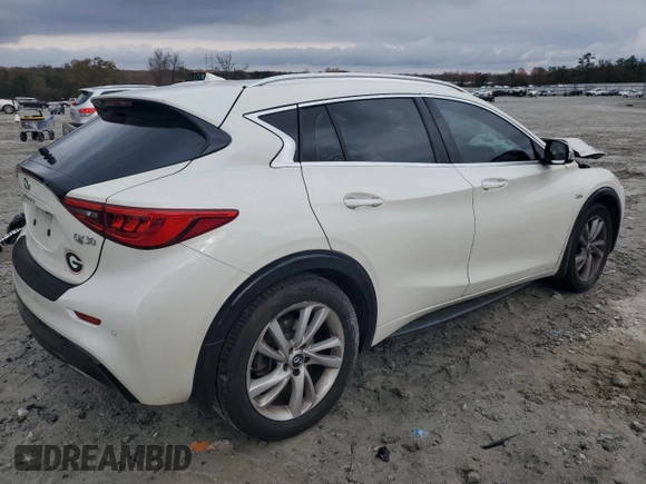 2018 Infiniti QX30 Premium with VIN SJKCH5CP3JA057376, listed as a Copart auction lot 82438634 with 47,412 mi miles and Salvage title. Bid and sale history available at DreamBid. Image 3.