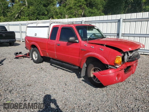2002 Ford Ranger XL Fleet with VIN 1FTYR44V22PB33861, listed as a Copart auction lot 59086585 with 214,945 mi miles and Salvage title. Bid and sale history available at DreamBid. Image 4.