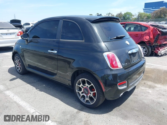 2012 FIAT 500 Sport z VIN 3C3CFFBR2CT270465, wystawiony jako IAAI lot #42334564 z przebiegiem 156 469 mil mil oraz . Historia ofert i sprzedaży dostępna na DreamBid. Obrazek 3.