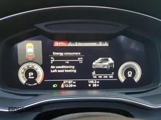 2019 Audi A6 Premium Plus with VIN WAUE8AF25KN126418, listed as a Copart auction lot 80232593 with 37,187 mi miles and Salvage Title. Bid and sale history available at carsss.com. Image 9.