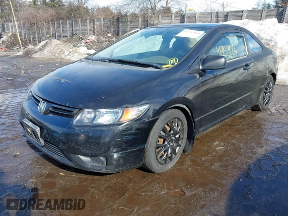 2006 Honda Civic Cpe LX with VIN 2HGFG11636H510234, listed as a IAAI auction lot 41757064 with 163,107 mi miles. Bid and sale history available at carsss.com. Image 2.