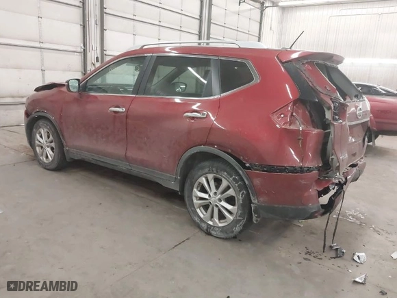 2015 Nissan Rogue SV with VIN 5N1AT2MK7FC835647, listed as a IAAI auction lot 41480827 with 115447 miles. Bid and sale history available at carsss.com. Image 3.