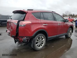 2018 Toyota RAV4 Limited with VIN JTMDFREV8JD224068, listed as a Copart auction lot 49864785 with 56,595 mi miles and Salvage Title. Bid and sale history available at carsss.com. Image 3.