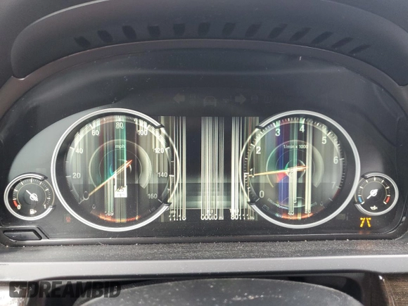 2015 BMW 7 Series 740Li with VIN WBAYE4C52FD947509, listed as a Copart auction lot 49269705 with 80,111 mi miles and Salvage Title. Bid and sale history available at DreamBid. Image 9.