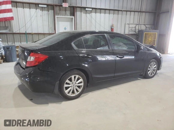 2012 Honda Civic EX-L with VIN 19XFB2F93CE004657, listed as a Copart auction lot 53540115 with 199,443 mi miles and Salvage Title. Bid and sale history available at DreamBid. Image 3.