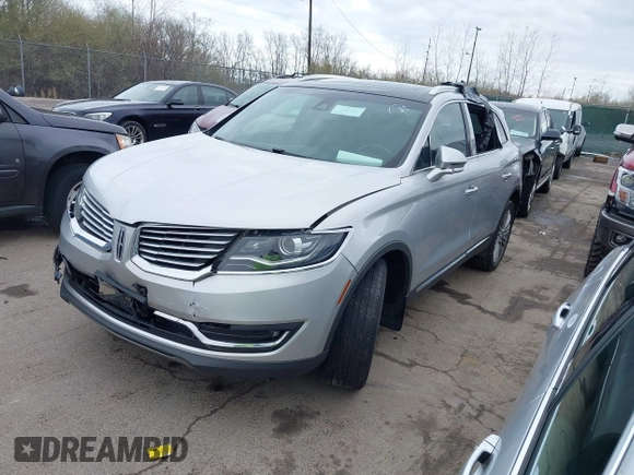 2017 Lincoln MKX Reserve with VIN 2LMPJ8LR6HBL16906, listed as a IAAI auction lot 41857727 with 111,895 mi miles. Bid and sale history available at carsss.com. Image 2.