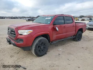 2018 Toyota Tacoma SR with VIN 5TFAX5GN8JX131586, listed as a Copart auction lot 43766215 with 91,800 mi miles and Salvage Title. Bid and sale history available at carsss.com. Image 1.