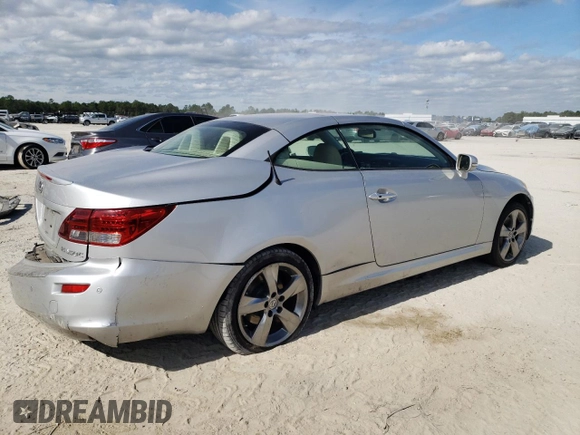 2010 Lexus IS 350 C с VIN JTHFE2C26A2503430, выставлен на аукционе Copart как лот 81501874 с пробегом 158 846 миль миль и Списание • Salvage title. История ставок и продаж доступна на DreamBid. Изображение 3.
