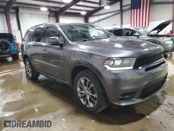 2020 Dodge Durango GT Plus with VIN 1C4RDJDG9LC103204, listed as a Copart auction lot 61939615 with 53,960 mi miles and Salvage title. Bid and sale history available at DreamBid. Image 4.