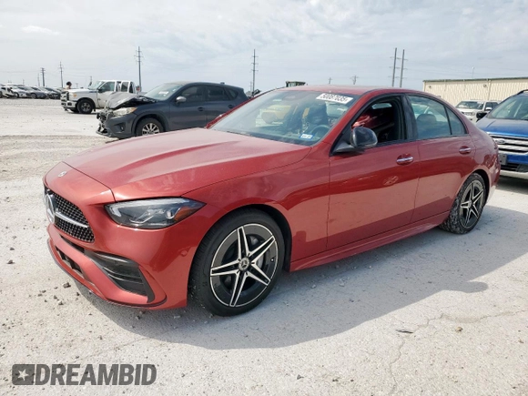 2023 Mercedes-Benz C 300 with VIN W1KAF4HB0PR109991, listed as a Copart auction lot 50087035 with 5,548 mi miles and Salvage Title. Bid and sale history available at DreamBid. Image 1.
