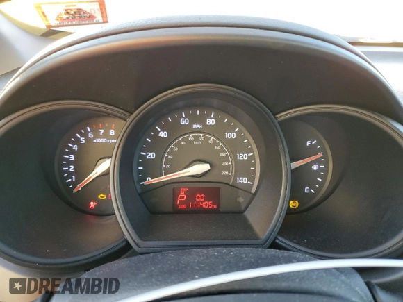 2012 Kia Rio EX with VIN KNADN5A38C6011321, listed as a Copart auction lot 75755234 with 111,405 mi miles and Salvage Title. Bid and sale history available at carsss.com. Image 9.