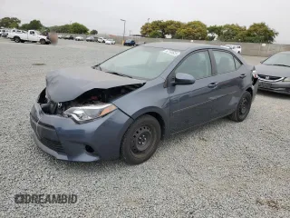 2014 Toyota Corolla L with VIN 2T1BURHE7EC145292, listed as a Copart auction lot 62168635 with 59,130 mi miles and Salvage title. Bid and sale history available at DreamBid. Image 1.