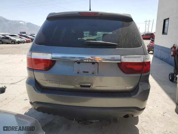 2011 Dodge Durango Express with VIN 1D4RE2GG9BC662980, listed as a Copart auction lot 52589105 with 166,227 mi miles and Salvage Title. Bid and sale history available at carsss.com. Image 6.