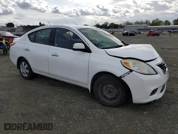 2014 Nissan Versa S Plus with VIN 3N1CN7AP9EL813031, listed as a Copart auction lot 51343925 with Not Provided miles and Salvage Title. Bid and sale history available at carsss.com. Image 4.
