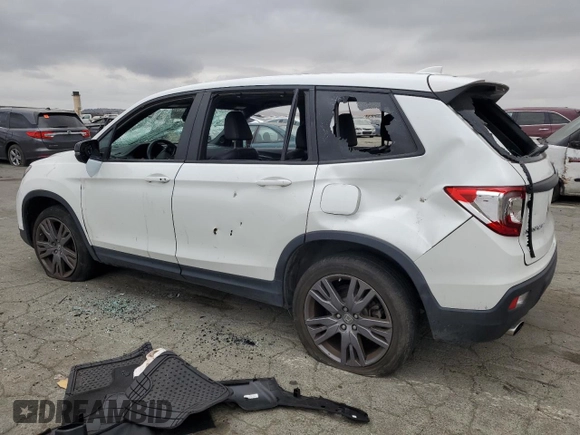 2021 Honda Passport EX-L with VIN 5FNYF7H51MB014345, listed as a Copart auction lot 71564754 with 46,944 mi miles and Salvage Title. Bid and sale history available at carsss.com. Image 2.