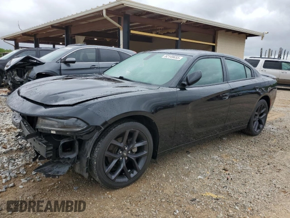 2021 Dodge Charger SXT with VIN 2C3CDXBG6MH613055, listed as a Copart auction lot 52149655 with 86,396 mi miles and Salvage Title. Bid and sale history available at carsss.com. Image 1.