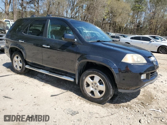 2004 Acura MDX with VIN 2HNYD18234H522720, listed as a Copart auction lot 50390425 with 217,077 mi miles and Salvage Title. Bid and sale history available at carsss.com. Image 4.